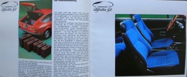 Alfa Romeo Alfetta GT Modelprogram 1976 Carbrochure (6880)